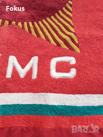 Старо копринено везано соц. знаме - ДКМС - пролетари, снимка 6 - Антикварни и старинни предмети - 50989580