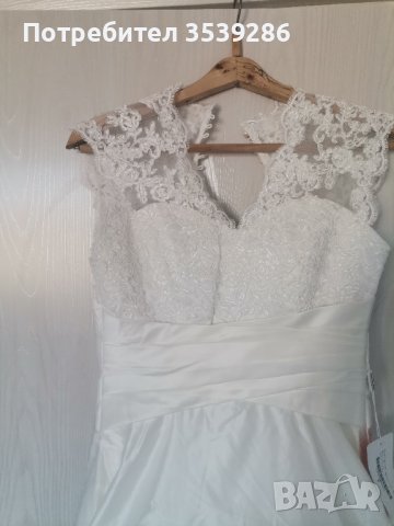 Сватбена рокля р-р ХС, с етикет, снимка 8 - Рокли - 40372067