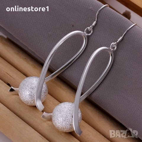 Сребърни Обеци - Аврора - 925 печат сребро BH321, снимка 3 - Обеци - 28839804