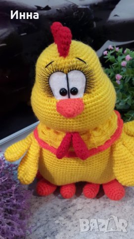 Великденски подаръци. Пиле в розово. Плетена играчка. Ръчно изработена., снимка 10 - Плюшени играчки - 39875402