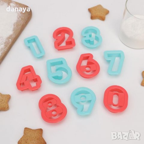 2613 Комплект резци за сладки Цифри от 0 до 9, снимка 4 - Форми - 35269747