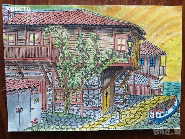 Картина Акварел 40 х 50 см, снимка 5 - Други стоки за дома - 33125739