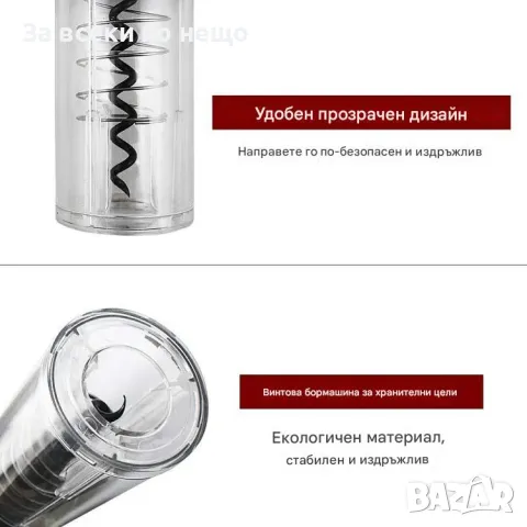 Подаръчен комплект електрическа отварачка за вино, снимка 4 - Аксесоари за кухня - 48672732
