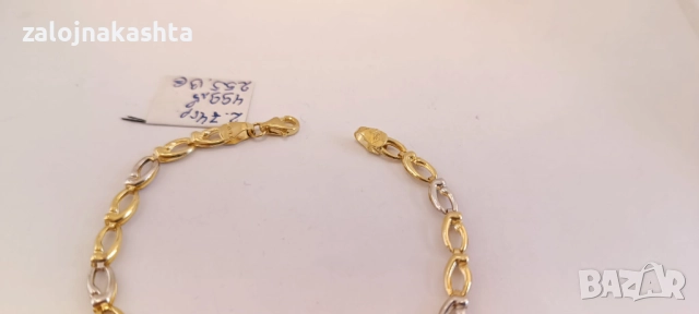 Нова-Златна гривна-2,74гр/14кр, снимка 7 - Гривни - 52732432