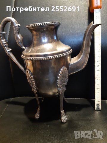 Старинен посребрен съд, снимка 2 - Колекции - 27779536