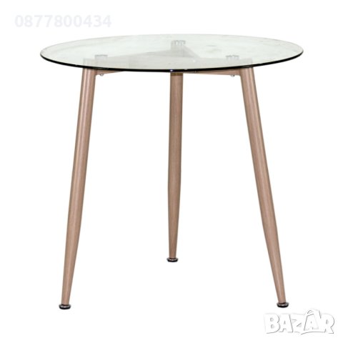 Стъклена трапезна маса кръгла диам. 70см./ 80 см./120см. икономична,ниска цена, снимка 3 - Маси - 43757303