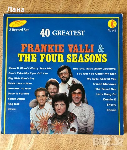 Две плочи в един албум FRANKIE VALLI &THE FOUR SEASONS , снимка 1 - Грамофонни плочи - 43100888