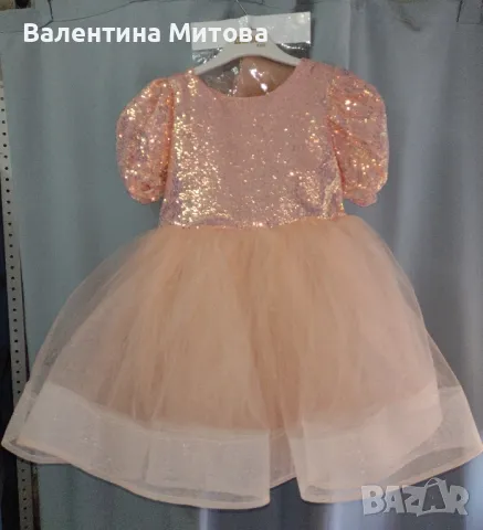 Детска рокля с панделка за коса