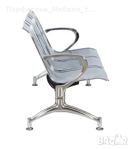 Пейка за училище,3местна пейка метална за коридор и чакалня.Безплатна доставка при количества!