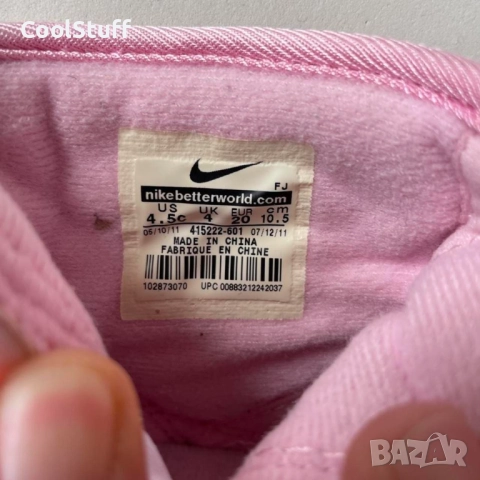 Бебешки Ботушки Nike Baby Girl Номер 20, снимка 3 - Бебешки боти и ботуши - 52655913