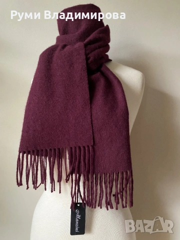 Мъжки шал от 100 % вълна, Manzini, с етикет