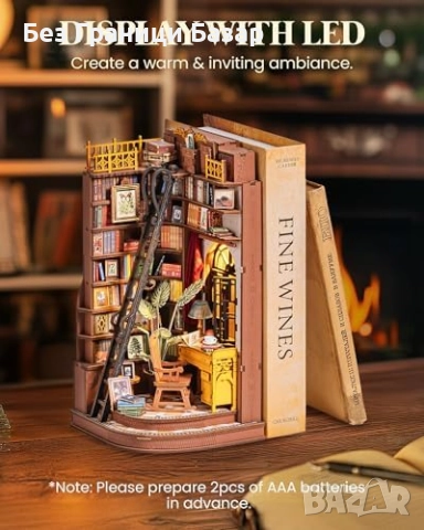 Нов Креативен 3D книжен декор Мини библиотека за рафт DIY модел , снимка 8 - Други - 51902400