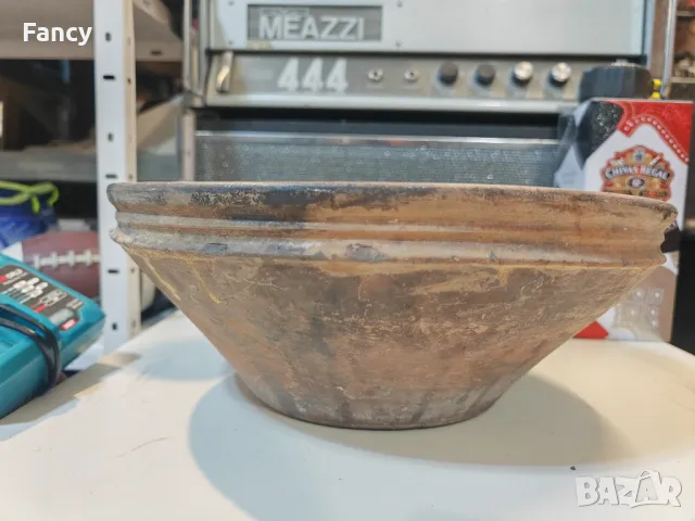 Стара голяма керамична купа 37/14 см, снимка 5 - Антикварни и старинни предмети - 47720442