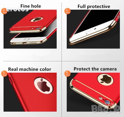 Луксозен златен твърд калъф за iPhone Xs Max Подвижен 3 в 1, снимка 2 - Калъфи, кейсове - 27230269