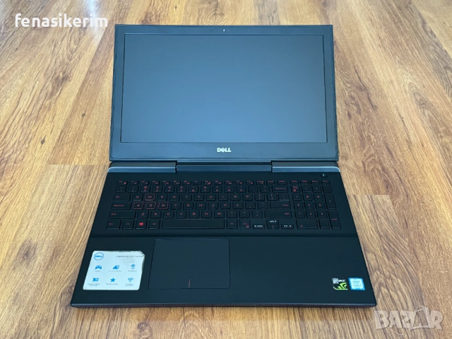 15.6' 4K UHD i7-7700HQ DELL Gaming 7567  8GB DDR4/128GB SSD+500GB/GTX 1050 Ti 4GB/Подсветка/Бат 3ч, снимка 3 - Лаптопи за игри - 53333627