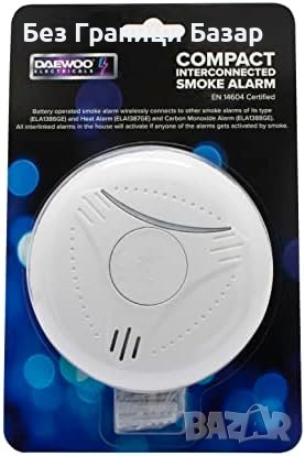 Нова Daewoo Димна Аларма Daewoo ELA1386 - Безжична Свързаност, LED, снимка 4 - Друга електроника - 43557931