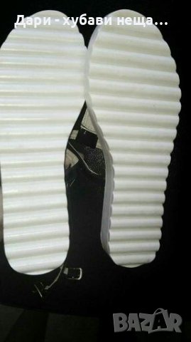 Лачени сандали, в черно, със златист акцент🍀❤ №37(23,5см.)❤🍀, снимка 3 - Сандали - 37238086