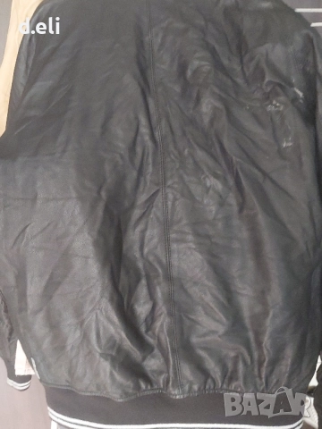 Две кожени якетаCalvin Klein Original Size L/ ARMANI Original 100% Кожа Мъжко яке, снимка 11 - Якета - 52226034