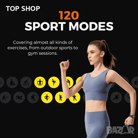 Смарт гривнa XIAOMI MI BAND 7 BLACK 1.62 ", ПУЛСОМЕР, снимка 5 - Смарт часовници - 48780225