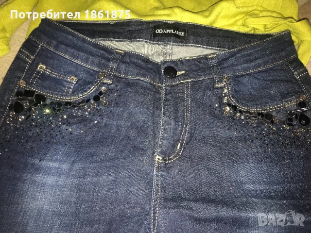 Уникални дънки с камъни, снимка 2 - Дънки - 27318106