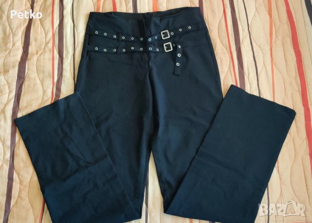 Дамски черен панталон, снимка 1 - Панталони - 28943651