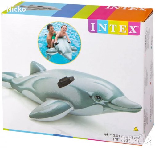 Надуваема играчка Делфин INTEX LIL' Dolphin Ride-on, снимка 3 - Надуваеми играчки - 37716054