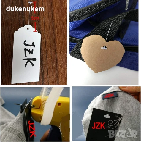 НОВ! Маркиращ пистолет за етикети с игли и 1000 пластмасови конци, снимка 7 - Други инструменти - 50628915