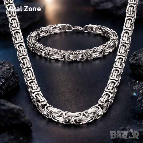 Мъжки комплект от медицинска стомана