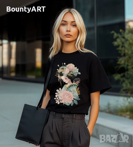 Дамска дизайнерска тениска Японка, снимка 1