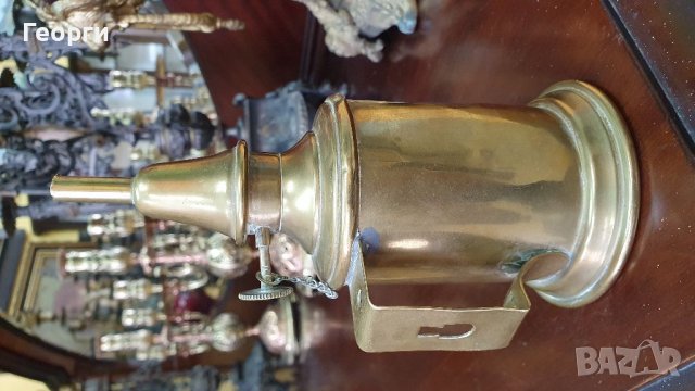 Антикварна френска месингова газена лампа PIGEON, снимка 4 - Антикварни и старинни предмети - 38932555