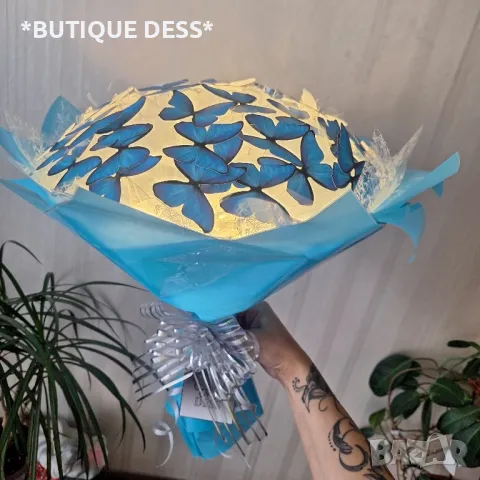 Светещи, ръчно изработени букети "DESS", снимка 3 - Изкуствени цветя - 45799056