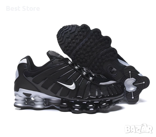 Nike Shox TL Black and Silver Мъжки Маратонки 40-46 Номер , снимка 5 - Маратонки - 52732331