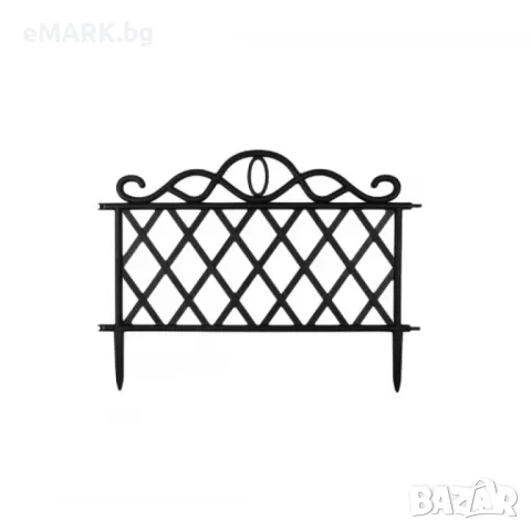 Декоративна градинска ограда от пластмаса за монтиране в земята устойчива на различни атмосферни вли, снимка 1