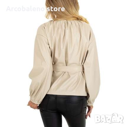 Ликвидация! Дамско кожено яке, 2цвята , снимка 5 - Якета - 35363347