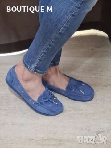 36 и 37н. Нови сини дамски мокасини, снимка 1 - Дамски ежедневни обувки - 36725805