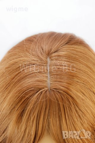 Дълга на вълни светлокестенява перука с бретон Мег, снимка 4 - Аксесоари за коса - 25816733