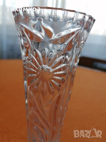 Елегантна кристална ваза, снимка 3 - Вази - 32376471