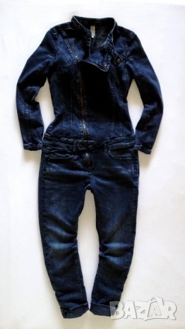 G-star Raw Lynn Zip Suit WMN 2 Dark Aged Дамски Гащеризон Size М, снимка 3 - Гащеризони - 28228894