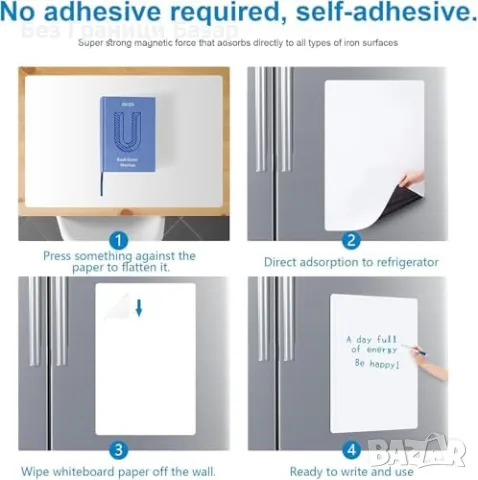 Нова Многофункционална магнитна дъска за бележки задачи хладилник A4, снимка 6 - Други - 48370052