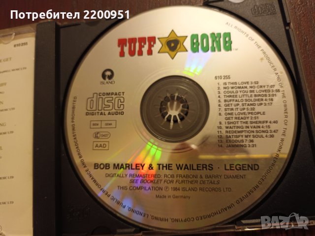 BOB MARLEY, снимка 6 - CD дискове - 44019681
