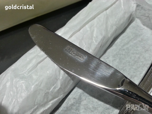 български прибори за хранене ножове Петко Денев Габрово перла , снимка 4 - Антикварни и старинни предмети - 53243384