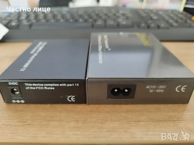 Optical media converter, снимка 2 - Мрежови адаптери - 48916447