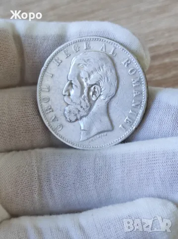 5 леи 1882 година Румъния , снимка 2 - Нумизматика и бонистика - 49830239