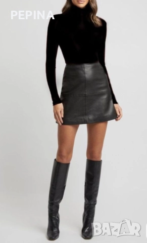 Кожена пола, снимка 2 - Поли - 52247342