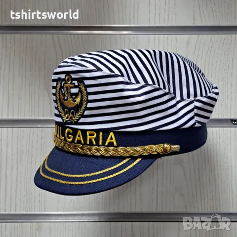 Нова капитанска шапка на райе BULGARIA с Котва, Унисекс, снимка 2 - Шапки - 47689845