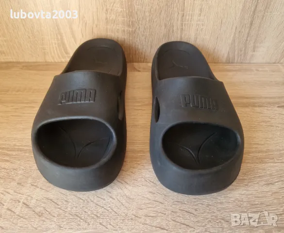 37/38 номер PUMA дамски черни оригинални чехли , снимка 2 - Чехли - 47516846