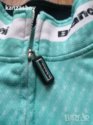 bianchi team celeste carbon windproof jacket - мъжко вело яке Л, снимка 5 - Якета - 48396499
