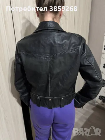 Оригинално кожено яке на G Star, снимка 4 - Якета - 49143492