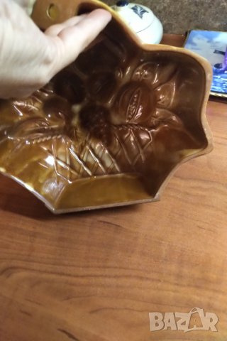 Френска  ръчно изработена керамична форма за печене  , снимка 5 - Декорация за дома - 33533552