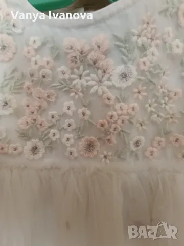Next разкошна рокля на цветя и тюл , снимка 14 - Бебешки рокли - 49244281